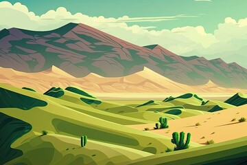 Poster - Death Valley National Park's sand dunes at dawn, California. Generative AI