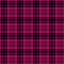 Magenta Plaid Seamless Pattern - Colorful And Bright Plaid Repeating Pattern Design