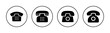© Lunaraa - Telephone icon vector for web and mobile app. phone sign and symbol