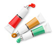 © New Africa - Tubes with oil paints on white background, top view