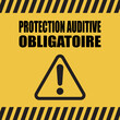 Logo protection auditive obligatoire.