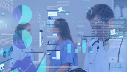Poster - Animation of data processing over diverse doctors