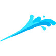 water squirt flat illustration for decoration, website, web, mobile app, printing, banner, logo, poster design, etc.