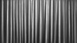 Realistic silver curtain background. Vector illustration of silk fabric texture with smooth wavy surface and light drapery folds. Home interior design element, stage decoration. Luxury gray cloth