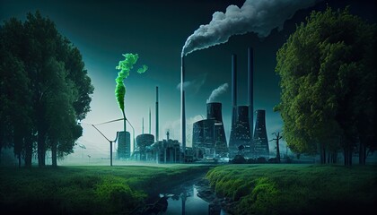 Wall Mural - esg green energy sustainable industry environmental social and corporate governance earth day the im