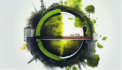 Wall Mural - esg green energy sustainable industry environmental social and corporate governance earth day the im