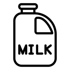 Wall Mural - Vector Design Milk Bottle Icon Style