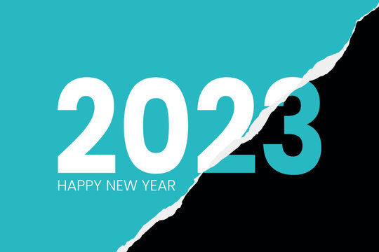 2023 Happy new year text typography vector illustration