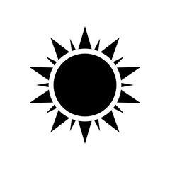 Wall Mural - sun icon vector. simple minimal modern design for templates, prints, web, social media posts