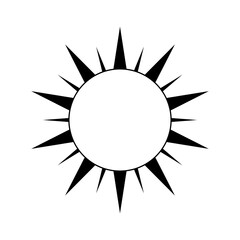 Wall Mural - boho celestial sun icon logo. simple modern abstract design for templates, prints, web, social media