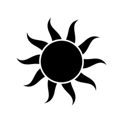Wall Mural - sun icon vector. simple minimal modern design.