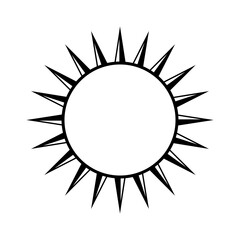 boho celestial sun icon logo. simple modern abstract design for templates, prints, web, social media