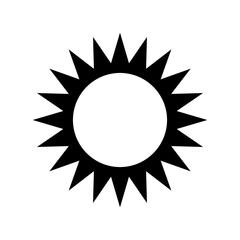 Wall Mural - sun icon vector. simple minimal modern designfor templates, prints, web, social media posts