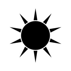 Wall Mural - sun icon vector. simple minimal modern design.