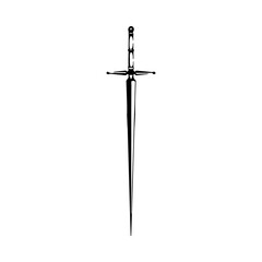 Wall Mural - vector illustration of long sword