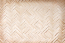 Bamboo Wood Mat Weaving Texture Seamless Patterns Abstract Hamper Light Brown Background