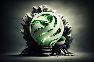 Poster - in a business setting, innovation, creativity, or imagination can be visualized as a successful entr