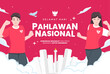Hari pahlawan nasional means happy indonesian national heroes day