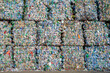 © Cavan Images - Crushed plastic bottles for recycling