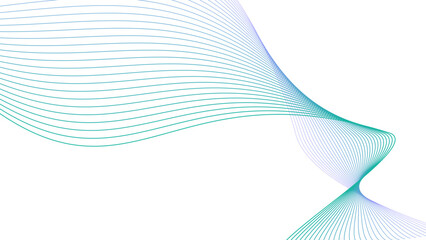 purple green blue wavy tech lines abstract background illustration eps 