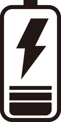 Wall Mural - Charging battery logo pattern ICON