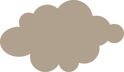 Wall Mural - Cloud pattern icon that can be changed in color