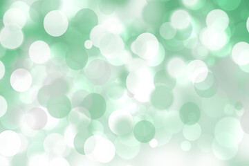 Wall Mural - Abstract light green and white delicate colorful pastel spring or summer bokeh background with glittering stars and space. Beautiful modern graphic design texture.