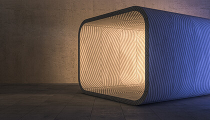 Wall Mural - concrete interior 3d