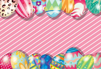 Poster - Cute Happy Easter Day Banner Template