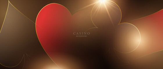 Wall Mural - Casino background, luxury background vector illustration