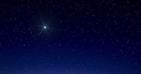 Wall Mural - starry milky way skies photographed with wide angle lens.