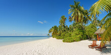 Beautiful Maldives Tropical Island - Panorama