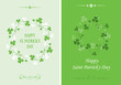 happy saint patrick's day - vector templates for holiday