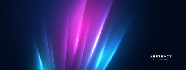 Wall Mural - Abstract futuristic background with glowing light effect.Vector illustration 