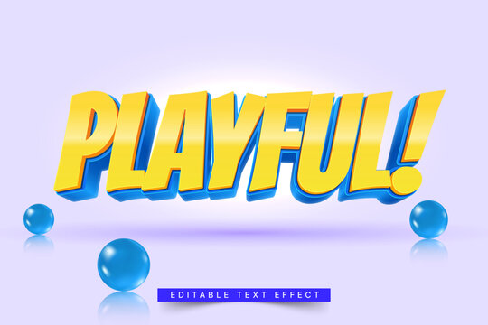 3D Cartoon Playful Text Effect