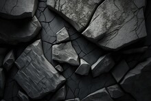Stone Background. Rock Texture. Gray Stone Grunge Background. Fragment Of The Mountain Surface. Close-up. It Looks Like A Stone Wall