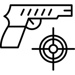 Sticker - Shooting Icon