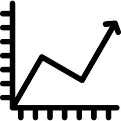 Sticker - Line Chart Icon