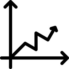 Wall Mural - Line Chart Icon