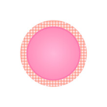 Pink Polka Dot Frame Background