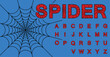 © Tenica Florin - Spider web alphabet letters