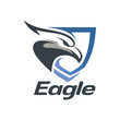 vector head eagle shield logo