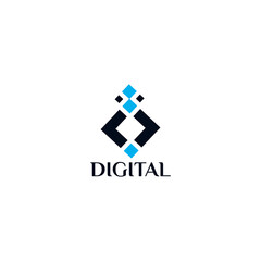 Poster - vector logo design digital data