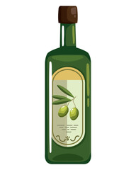 Wall Mural - olive oil bottle