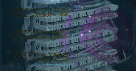 Poster - Image of scope scanning and data processing over server room