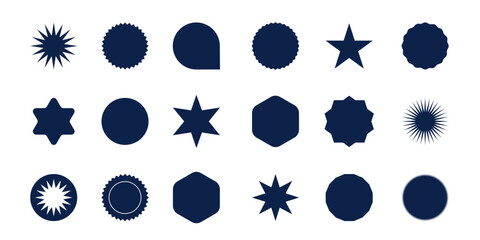 Poster - Collection of star shape element