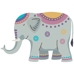 Wall Mural - indian elephant animal