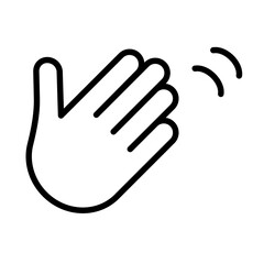 Poster - simple hand icon isolated