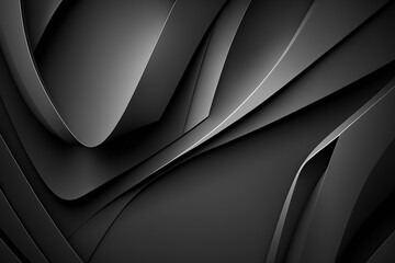 Wall Mural - Abstract gray metallic background, black and white background for design created with generative AI technology