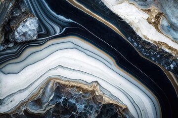 Poster - incredibly detailed marble and onyx textures sourced from nature. blue rustyc marble, a stone of nat